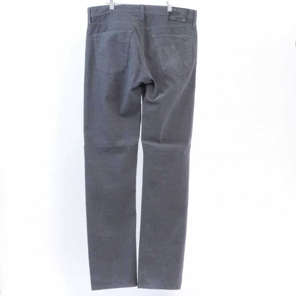 Adriano Goldschmied Mens Graduate Tailored Fit Charcoal Gray Chinos/Pants, 34W - Picture 2 of 8
